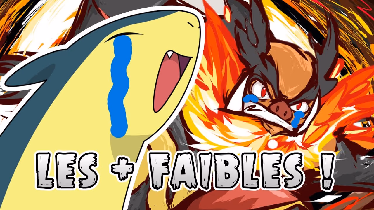 6 STARTERS POKEMON LES PLUS FAIBLES