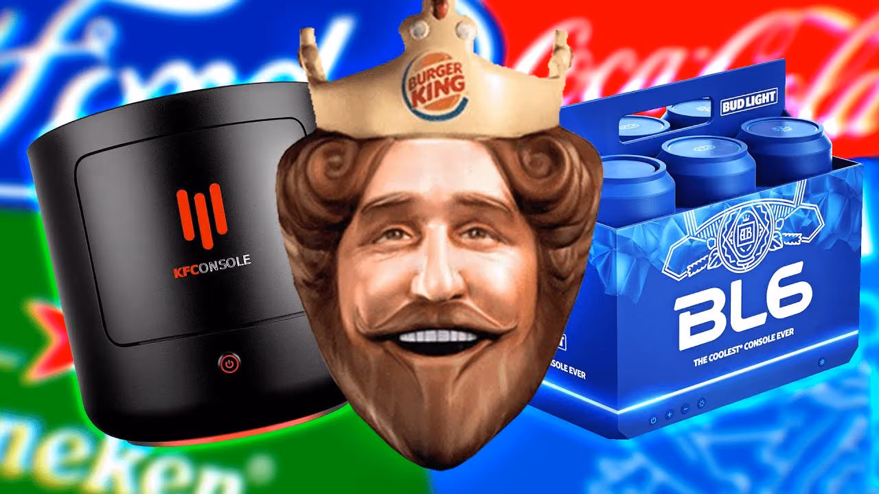 7 PIRES CONSOLES de MARQUES (KFC, Heineken...)