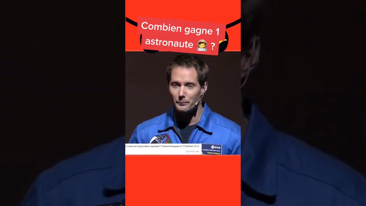 Combien gagne un astronaute ?#Shorts