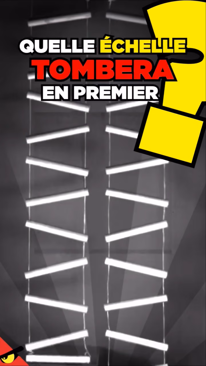 Quelle ÉCHELLE TOMBERA EN PREMIER ?