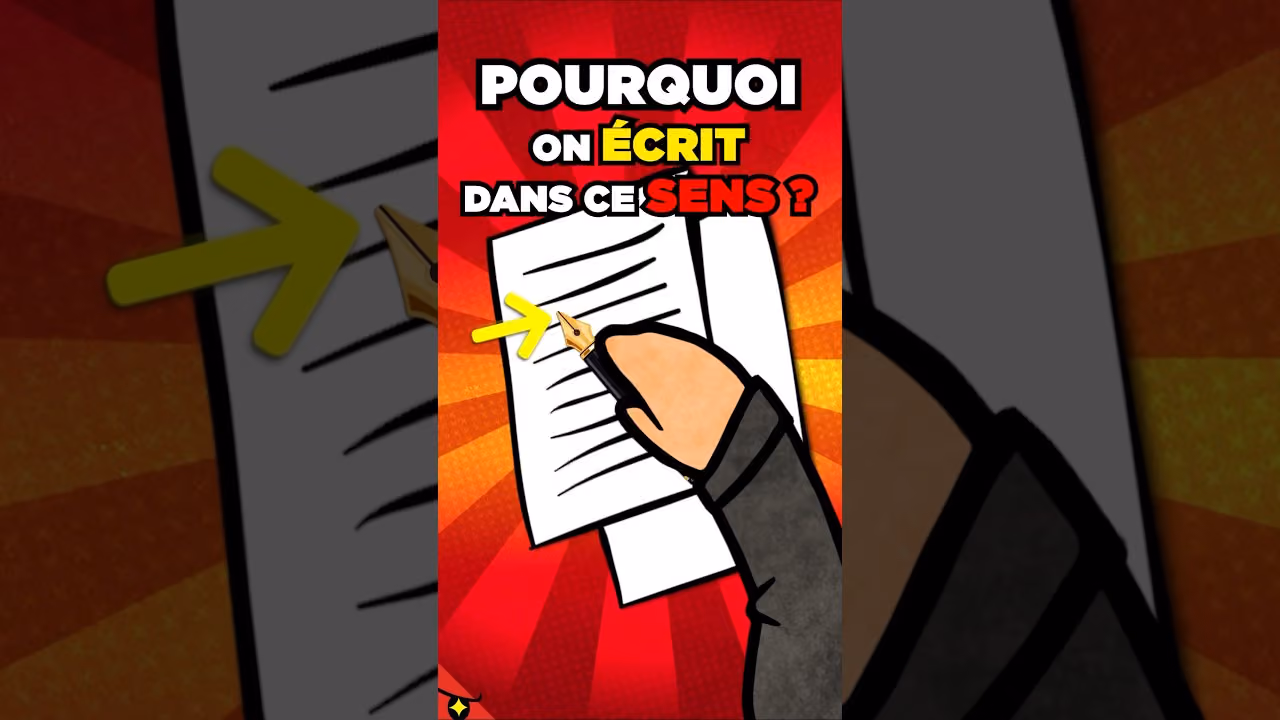 Pourquoi on écrit de gauche à droite ?