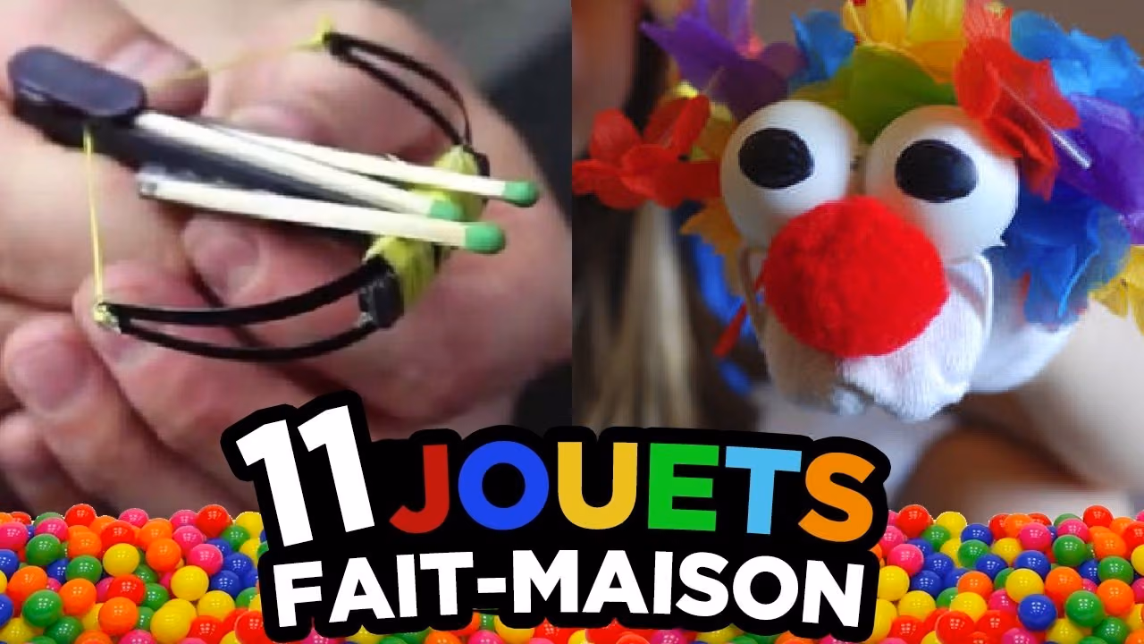 11 JOUETS D'ENFANTS à FABRIQUER à la MAISON