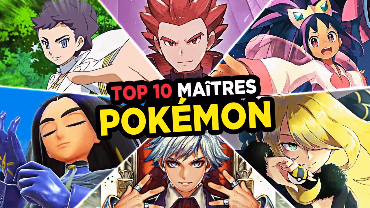 10 MEILLEURS MAÎTRES de POKÉMON