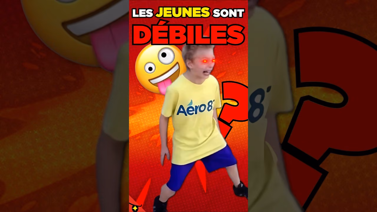 Les JEUNES sont DES DÉBILES