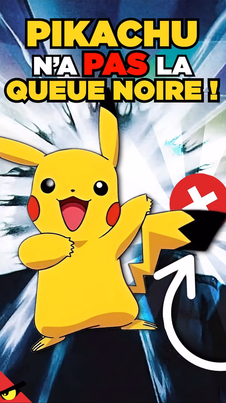 PIKACHU n'a PAS la QUEUE NOIRE !