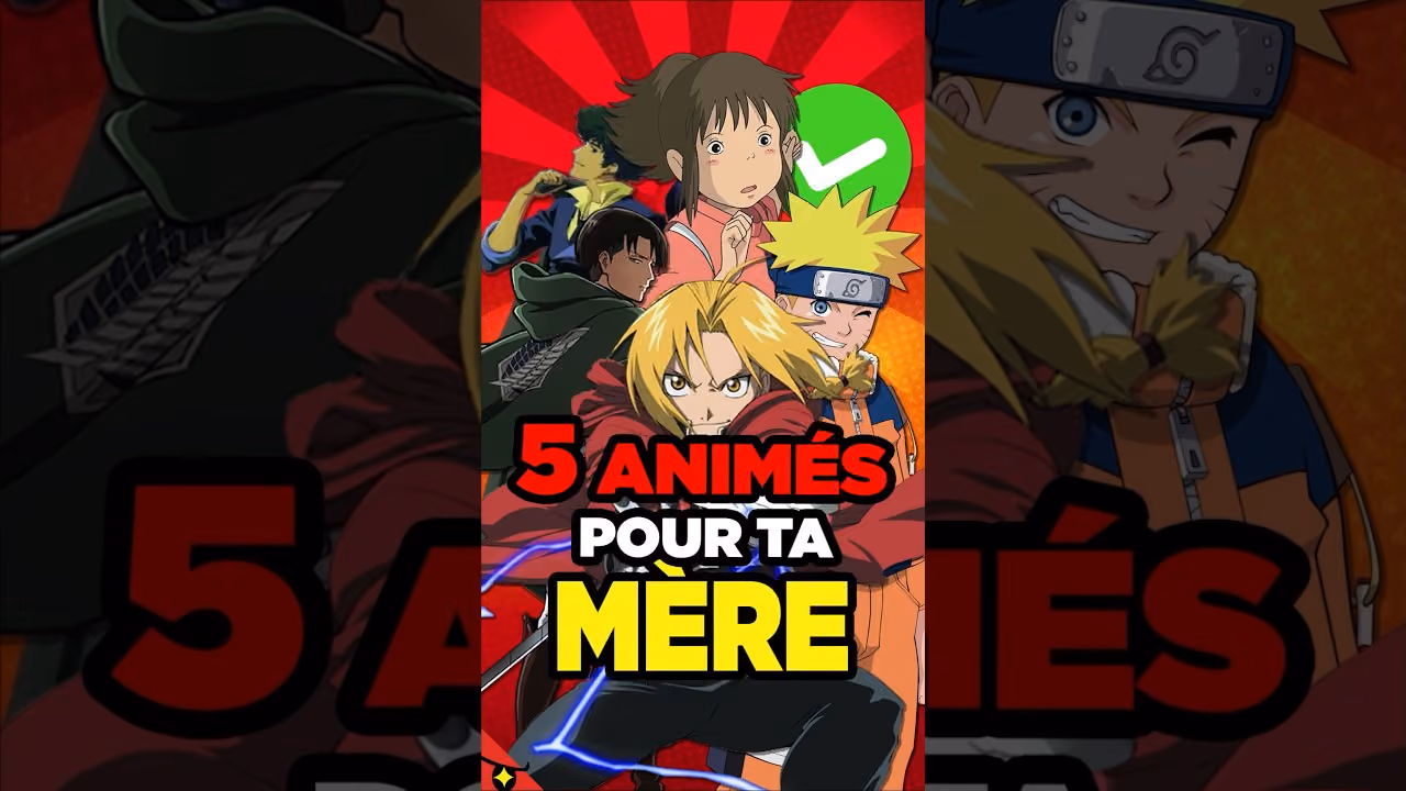 5 ANIMÉS que tu peux montrer à ta MÈRE !