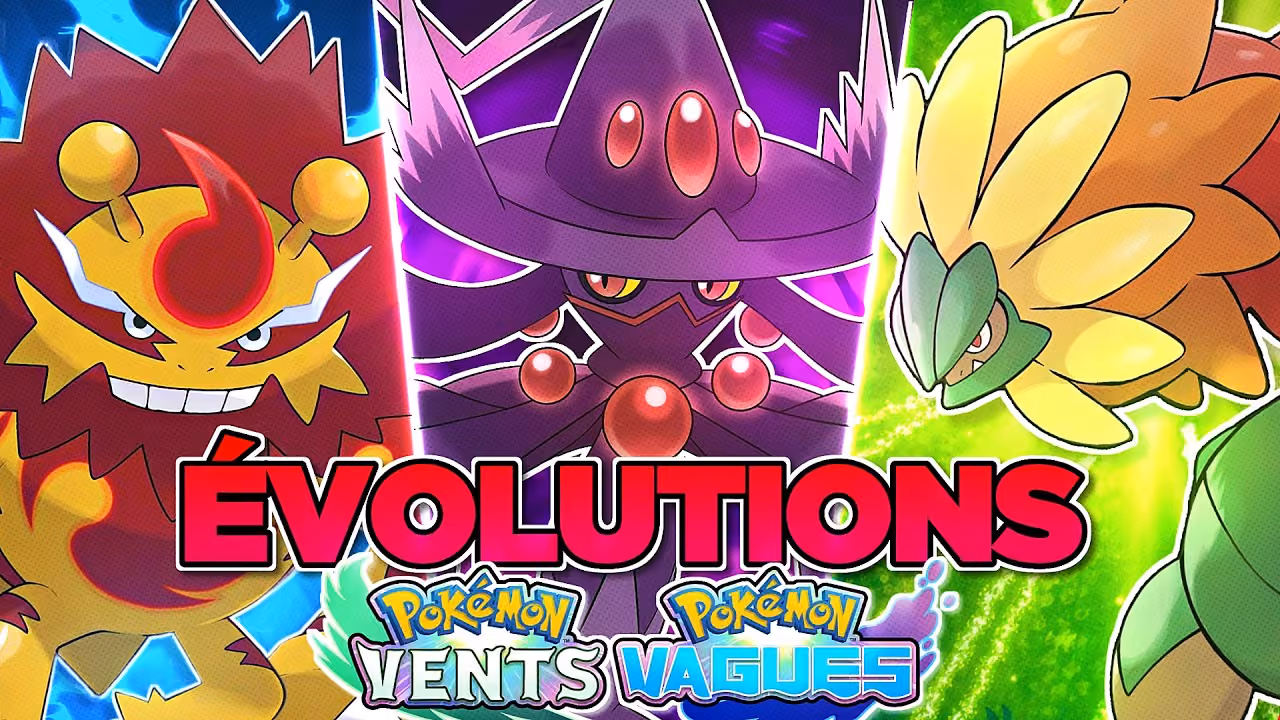 18 ÉVOLUTIONS pour POKÉMON VENTS & VAGUES