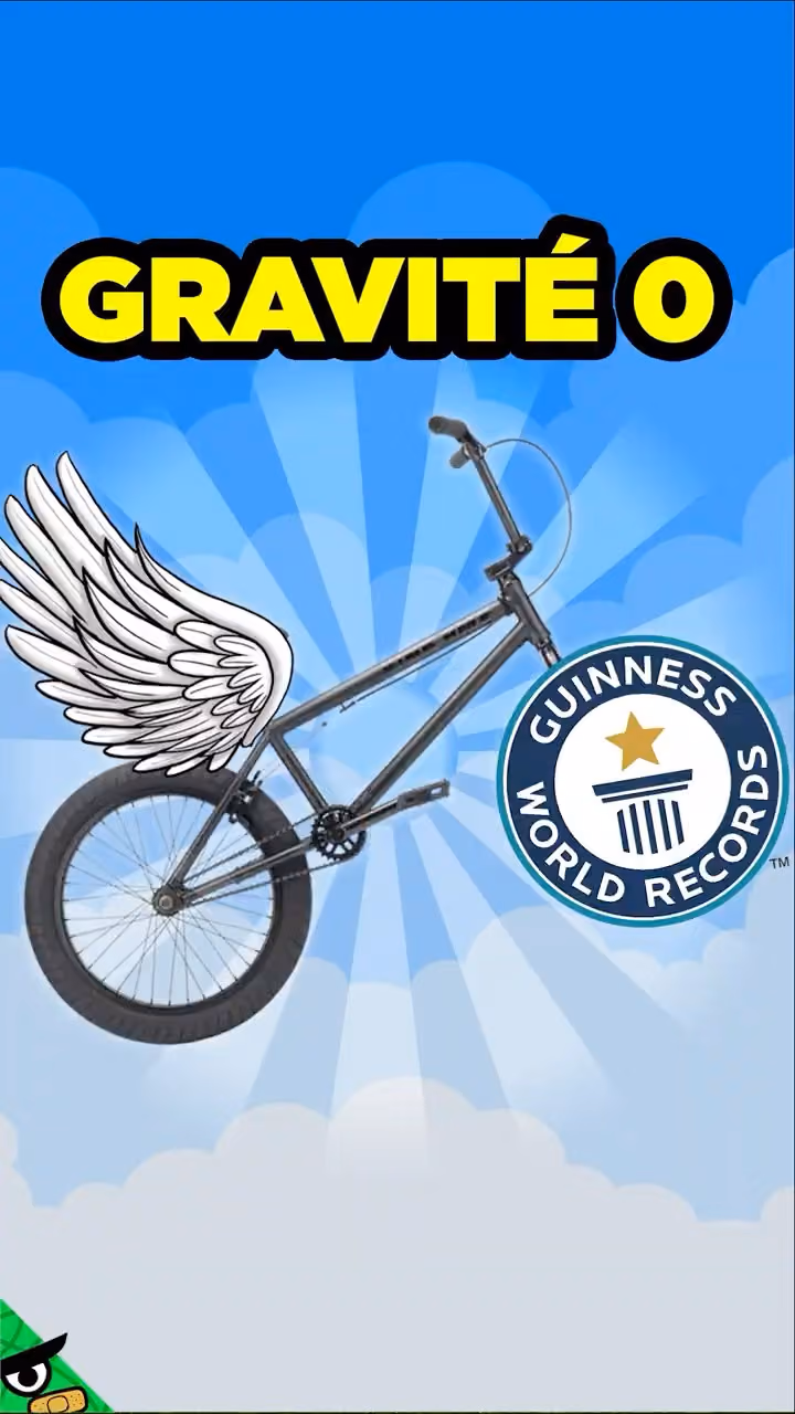 Ce Cycliste a dit NON aux Lois de la Gravité