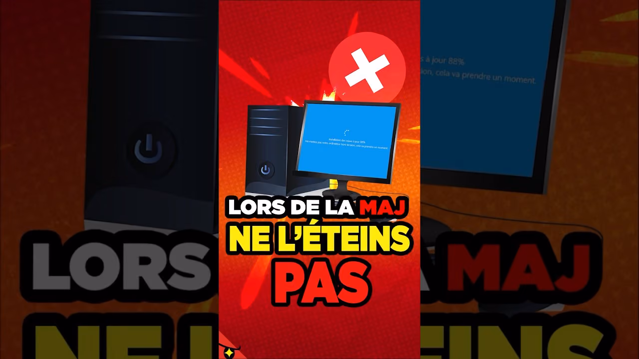 N’ÉTEINS JAMAIS ton PC pendant une MISE À JOUR !