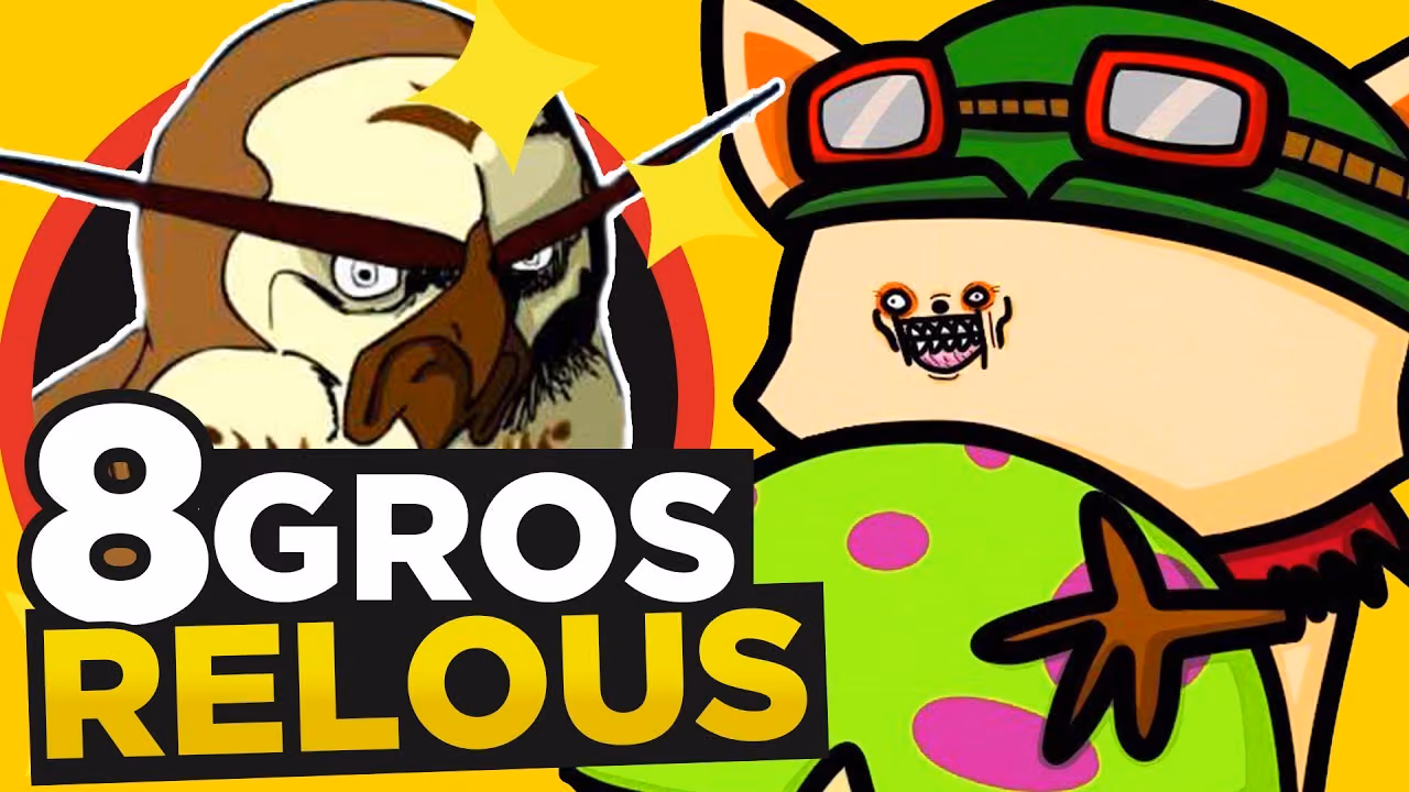 8 GROS RELOUS du JEU VIDÉO