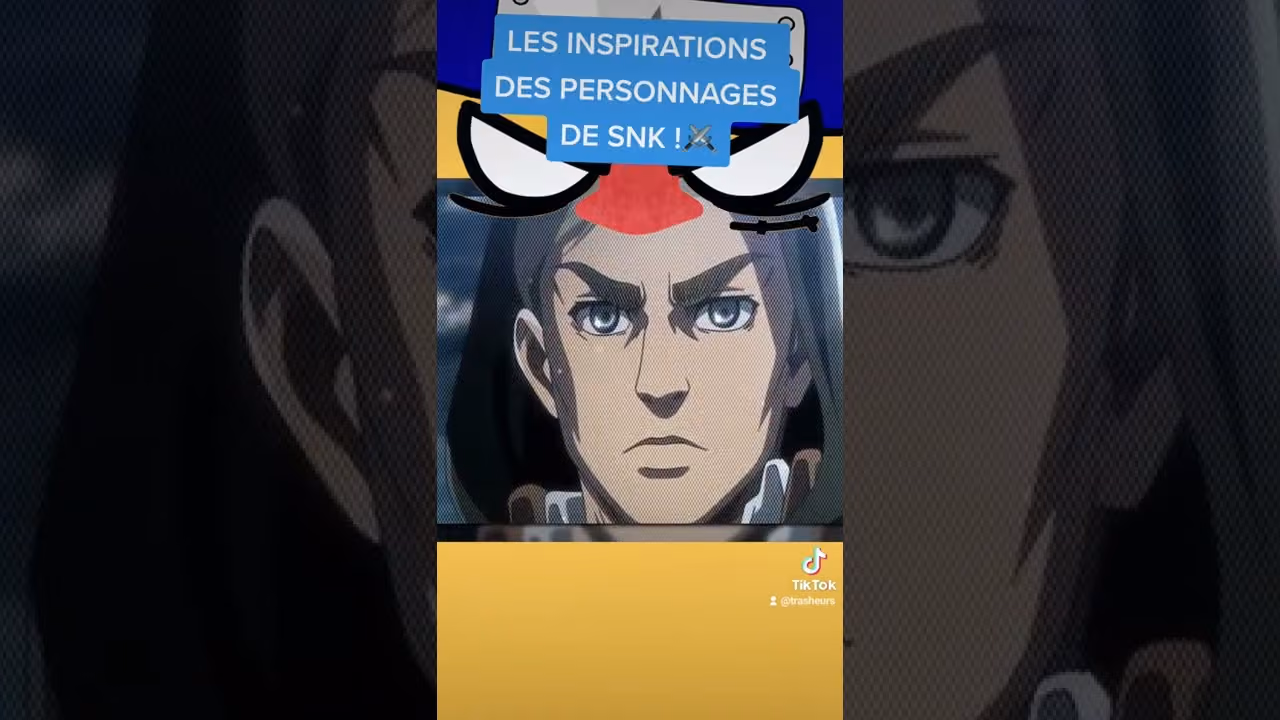 Les inspirations des personnages de l'attaque des titans !