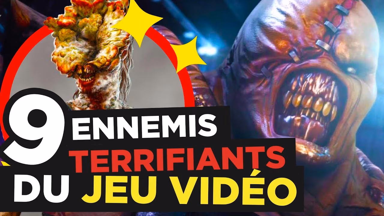 9 ENNEMIS les PLUS TERRIFIANTS DU JEU VIDEO
