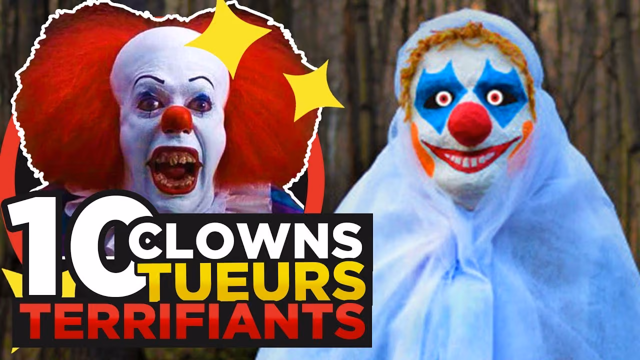 10 CLOWNS TUEURS TERRIFIANTS du CINEMA