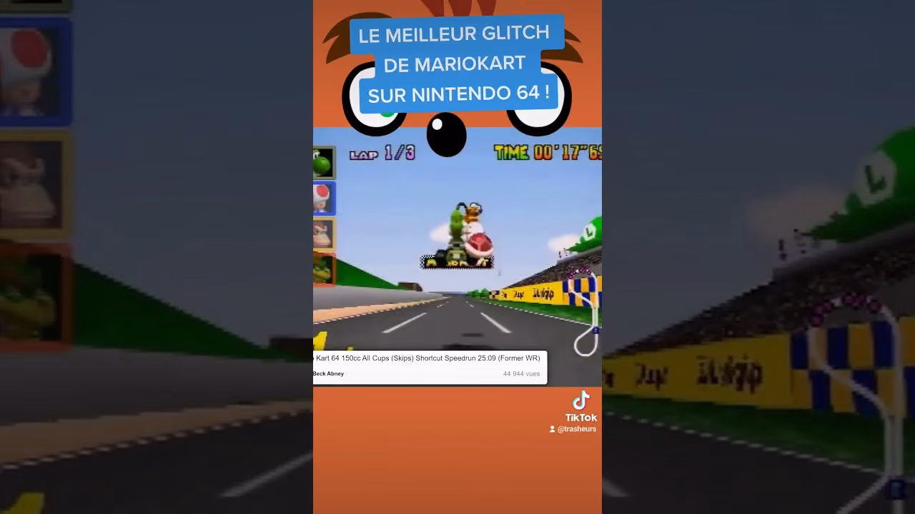 Le meilleur glitch de Mariokart sur Nintendo 64 !