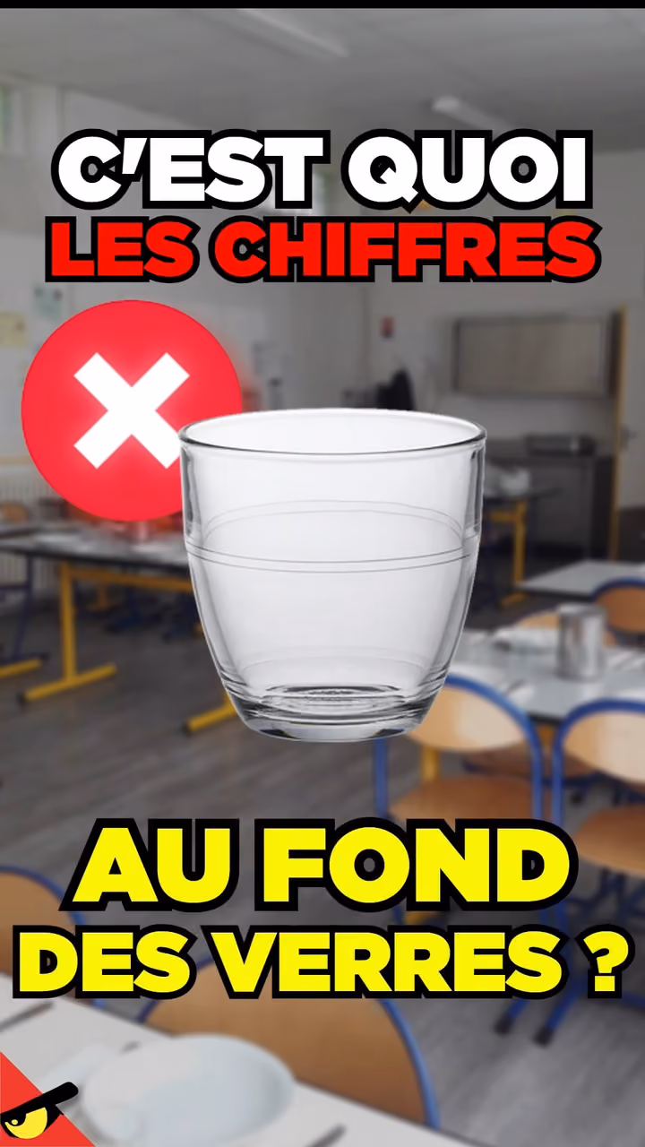 Ça veut dire quoi les CHIFFRES au fond des VERRES ?