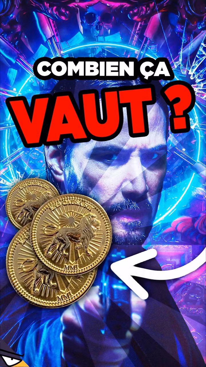 Combien vaut une pièce d'or dans John Wick ?