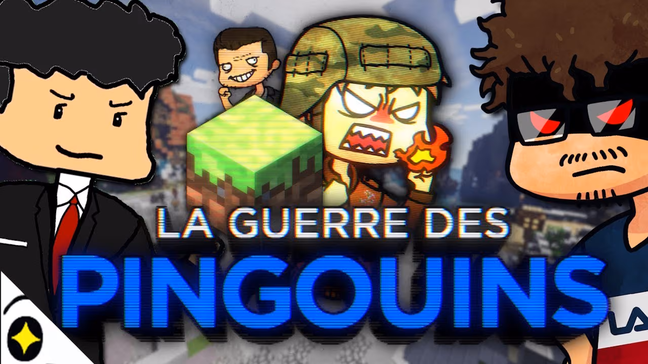 LA GUERRE DES PINGOUINS #1 MINECRAFT ( Ft. @trosh907 & Louviers )