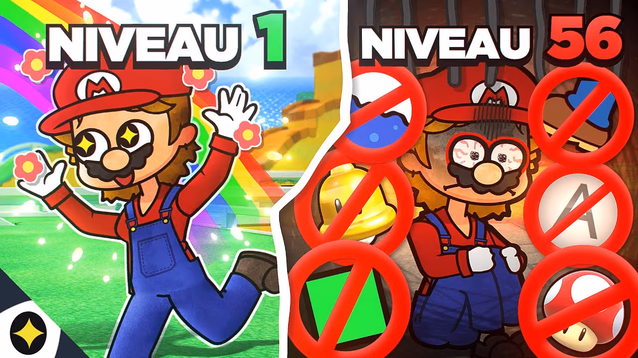 MARIO MAIS A CHAQUE NIVEAU ON RAJOUTE UNE RÈGLE