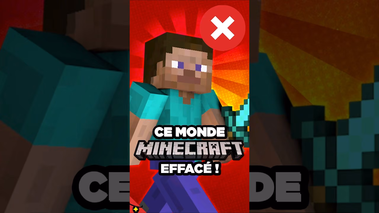 Le MONDE MINECRAFT EFFACÉ